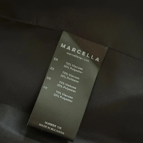 Marcella NYC Oversized Tan Double-Breasted Vest - Picture 5 of 5